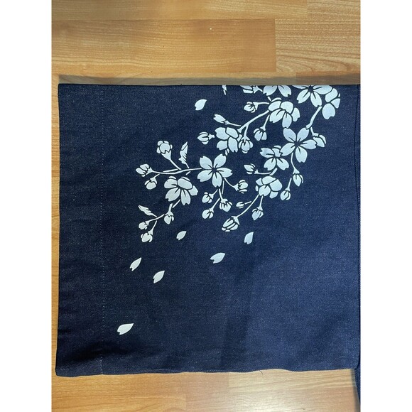 Navy Blue Kimono Jacket with Wave Design - Picture 7 of 12